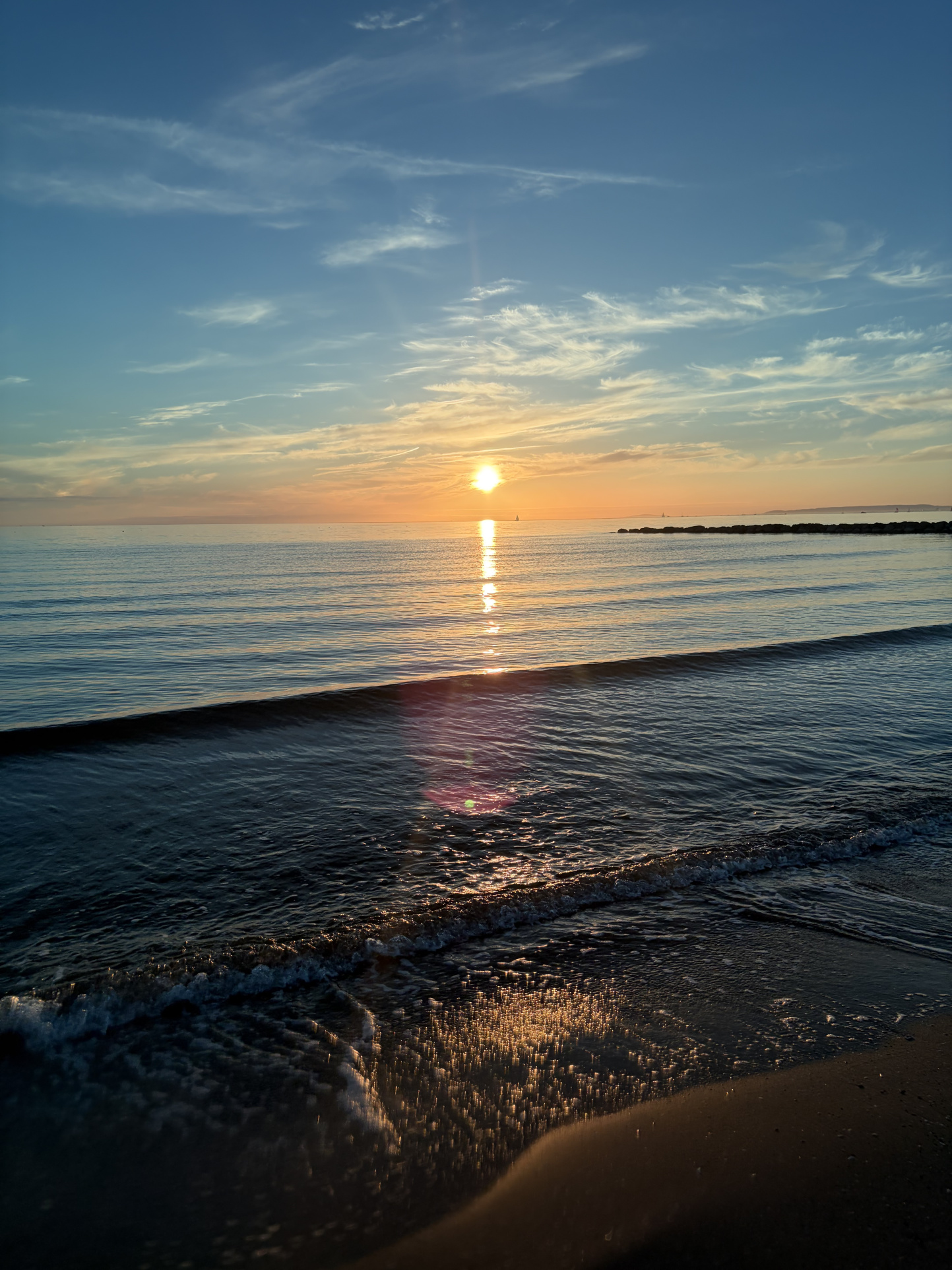 Coucher du soleil de la terrasse